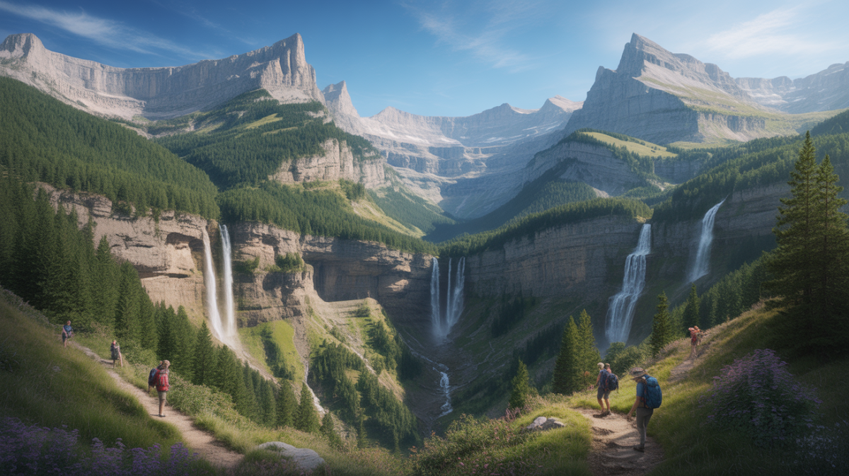 Quels sentiers pyrénéens découvrir lors d’une exploration ? Illustration of the majestic natural cirques of the Pyrenees, including Gavarnie, Troumouse, and Estaubé, renowned for their breathtaking landscapes and accessibility for all levels of hikers.
